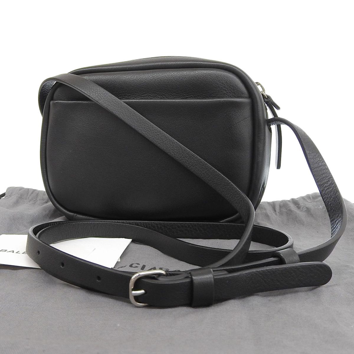 4132) バレンシアガ BALENCIAGA カメラバッグ ショルダーバッグ レザー 