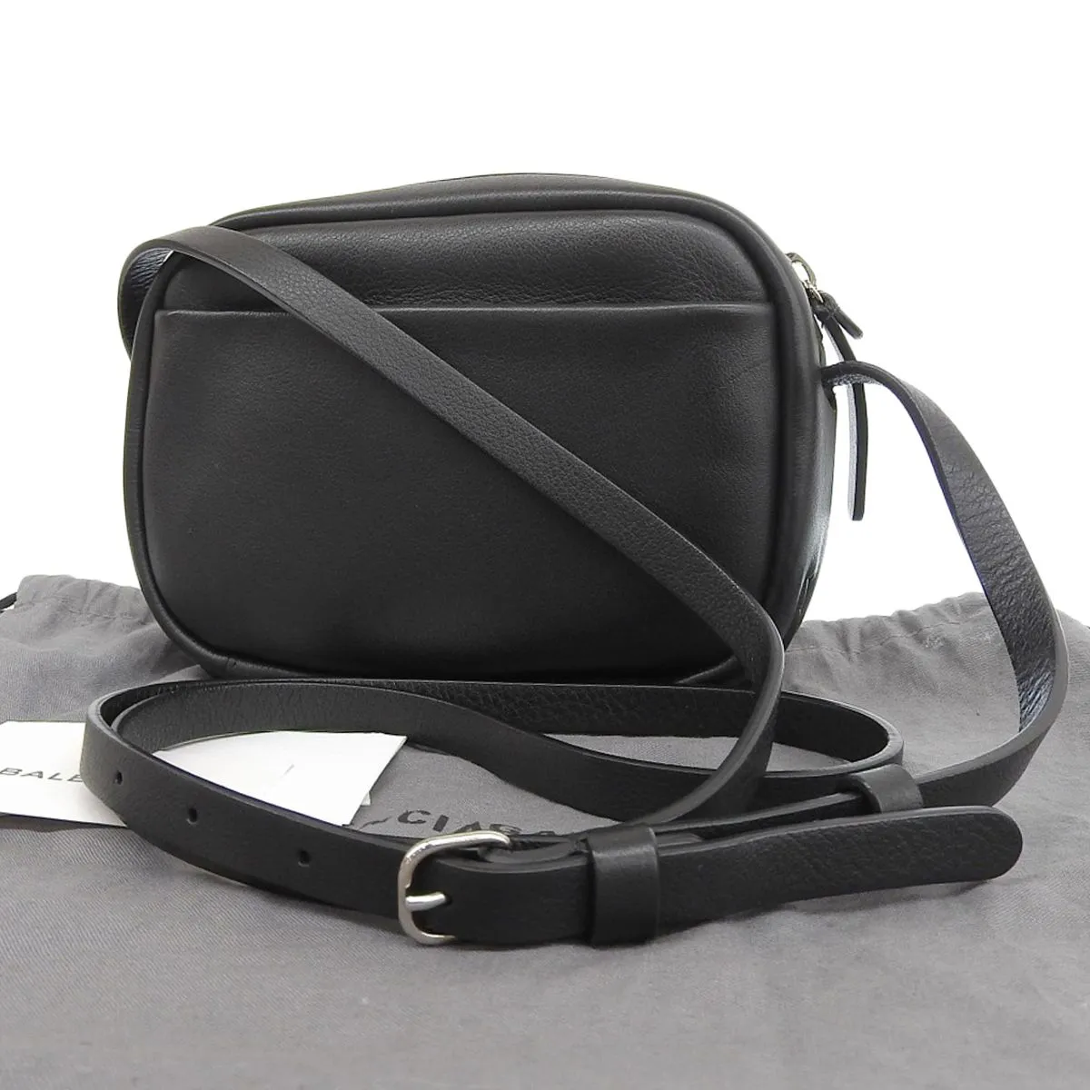 4132) バレンシアガ BALENCIAGA カメラバッグ ショルダーバッグ レザー 