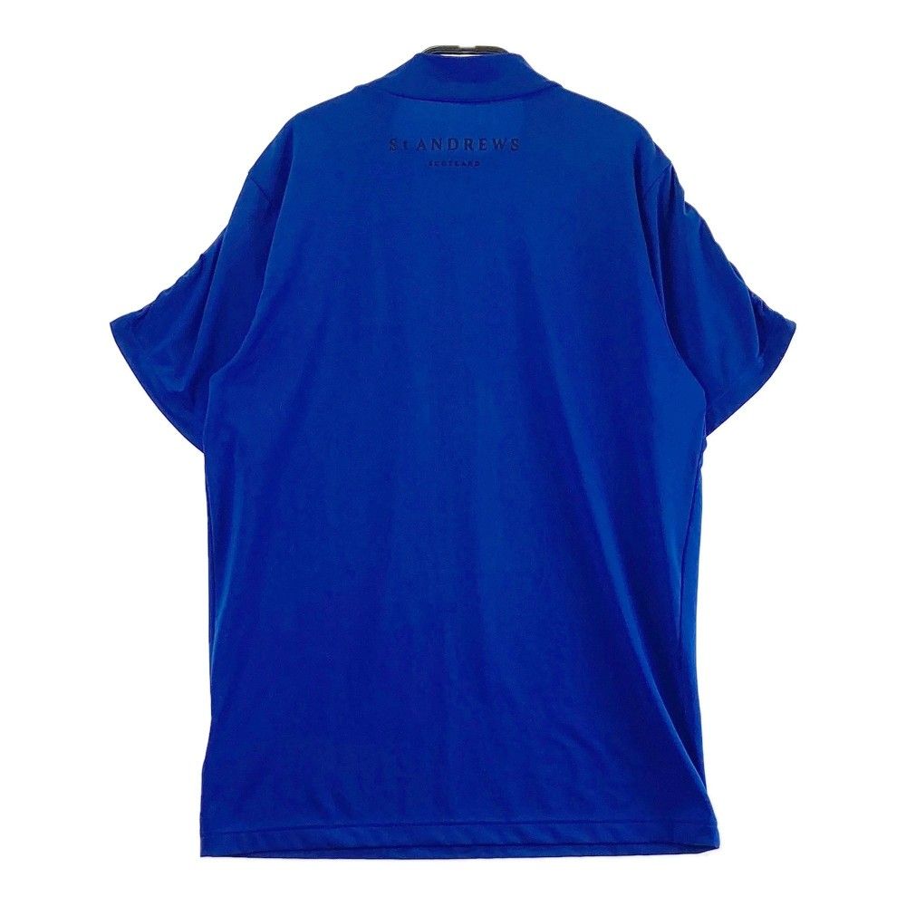 サイズ：M ST ANDREWS セントアンドリュース 2023年 ハイネック 半袖Tシャツ  ブルー系 [240101436231] ゴルフウェア メンズ ストスト サイズ：M ST ANDREWS セントアンドリュース 2023年 ハイネック