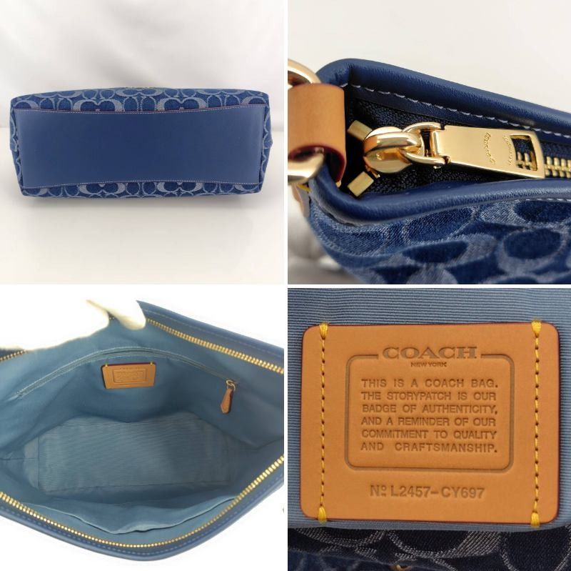 05w11499 コーチ COACH シグネチャー デニム ローレル ラージ