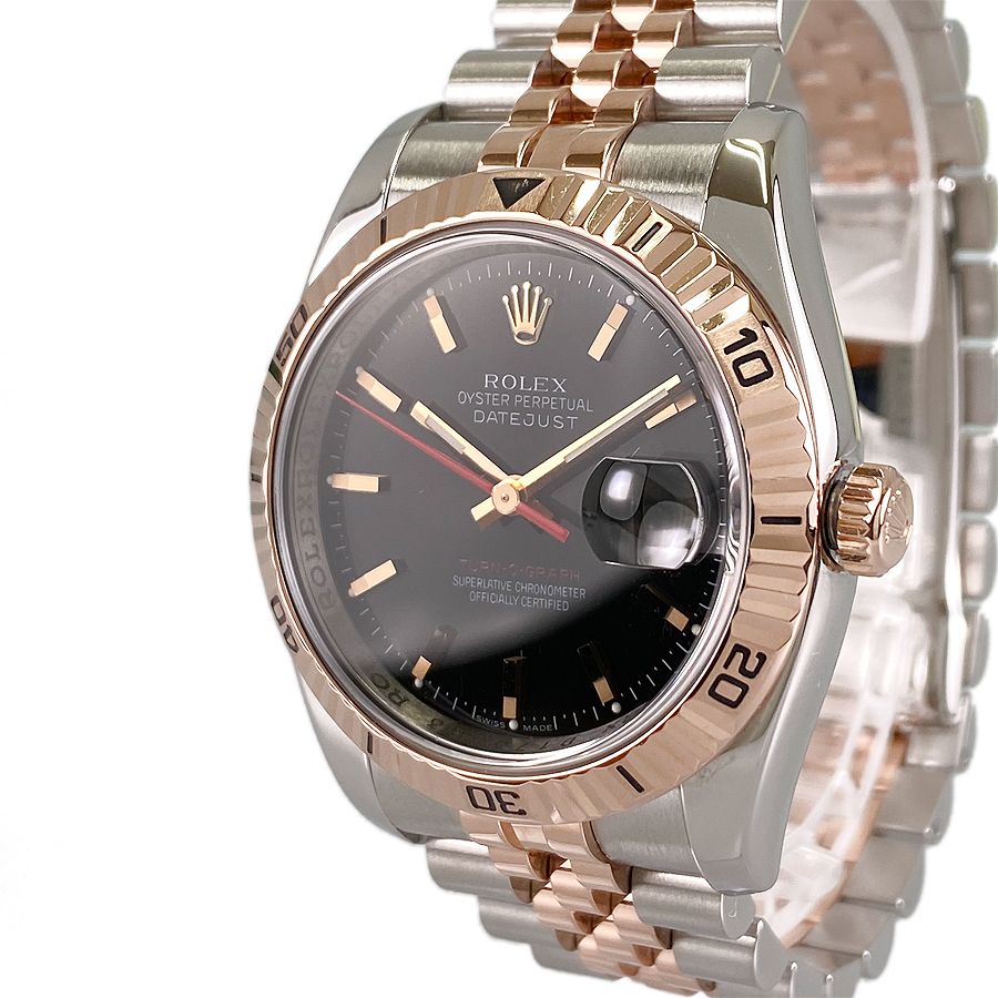 ロレックス ROLEX デイトジャスト ターノグラフ 116261 SS PG 自動巻 メンズ 腕時計 sss【中古】