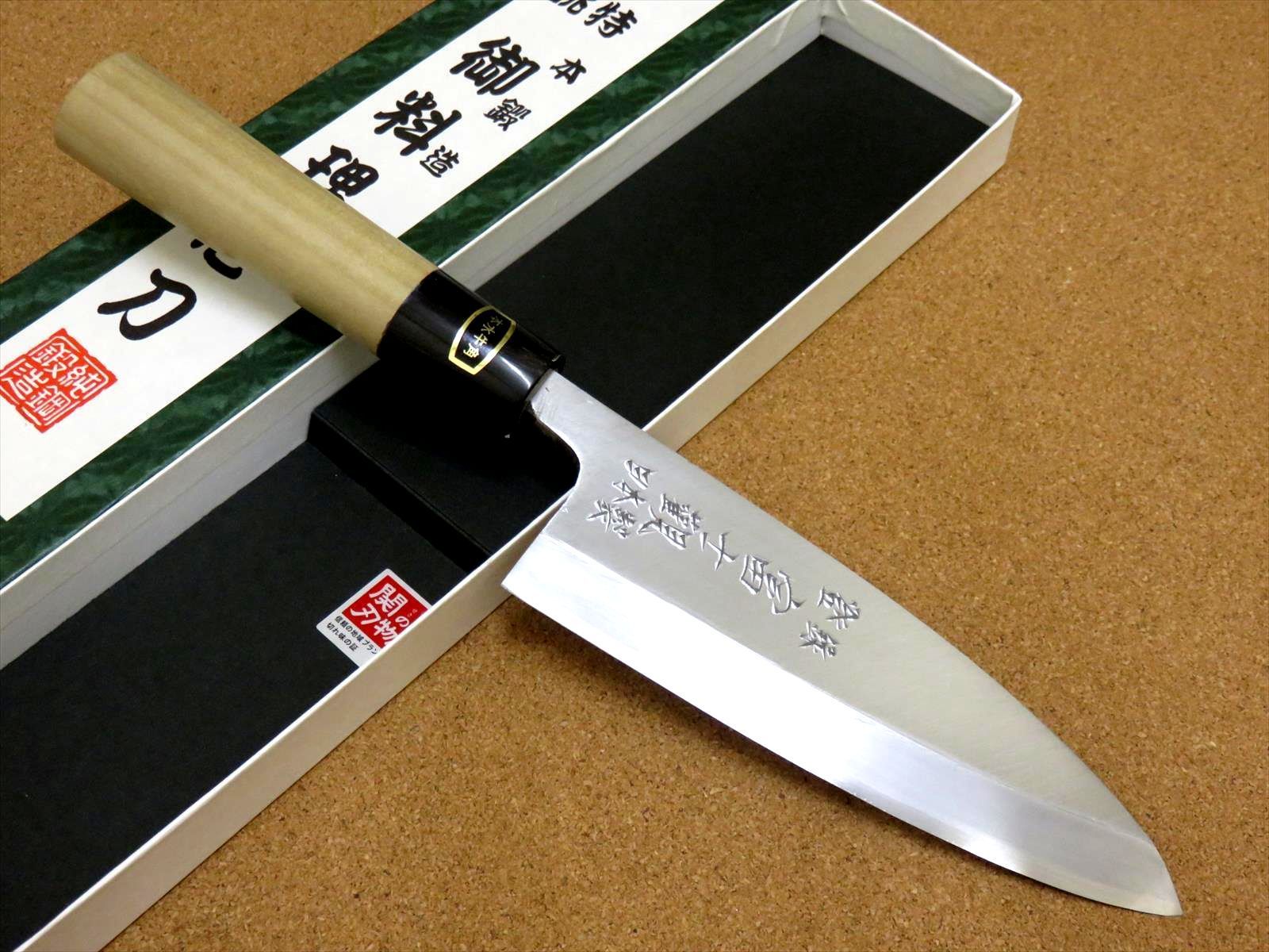 関の刃物 出刃包丁 15cm (150mm) 富士觀 炭素鋼 複合材 (白紙3号・軟鉄