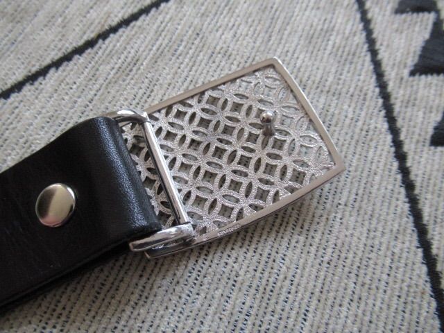 Silver925　彫金バックル【七宝透かし】＆ベルト Silver925 彫金バックル＆ベルト【七宝透かし】 - メルカリ