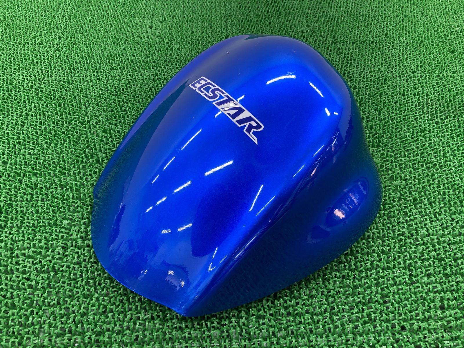 GSX1300Rハヤブサ シングルシートカウル 青M 社外 中古 バイク 部品 GX72A ZXMT 割れ欠け無し ペイント素材に