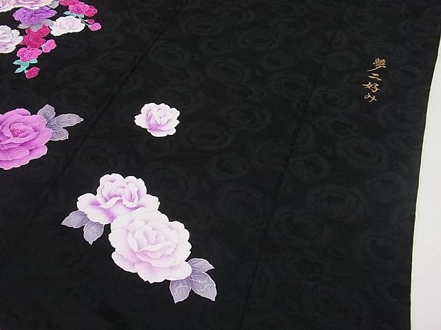 平和屋1□極上 大正の浮世絵師 竹久夢二 夢二ロマン 振袖 刺繍 薔薇