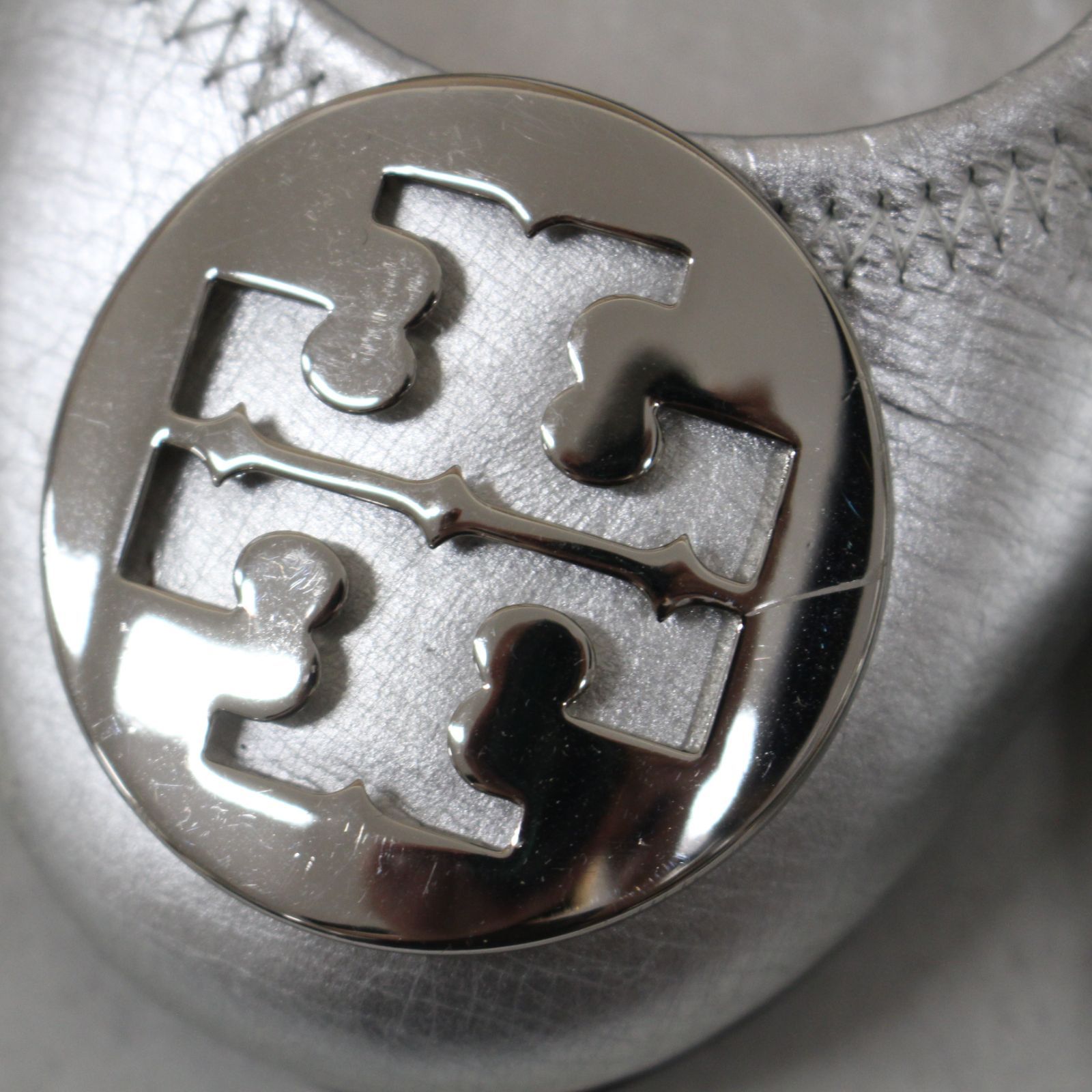 【美品】TORY BURCH トリーバーチ バレエシューズ パンプス シルバー シルバー（銀色）系 Tory Burch(トリーバーチ) パンプス
