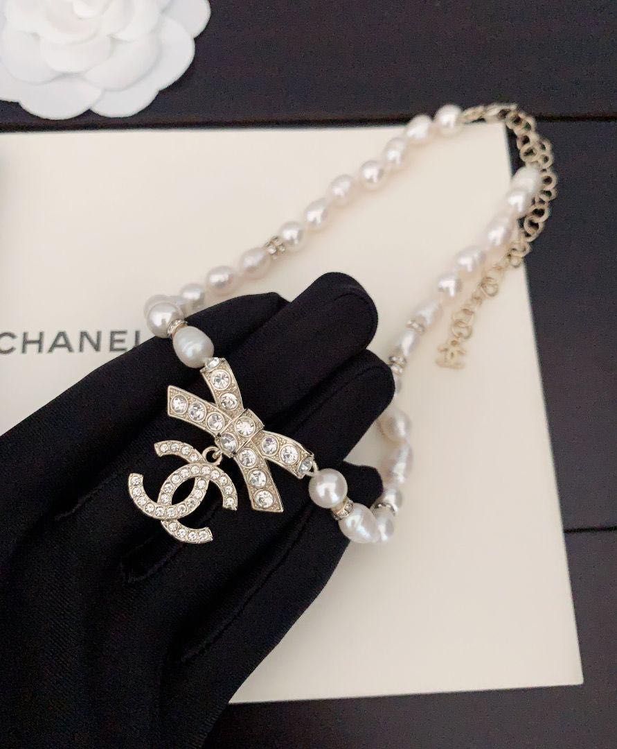 ✨新品✨ CHANEL CC ロゴ パール チョーカー ネックレス @July jewelry