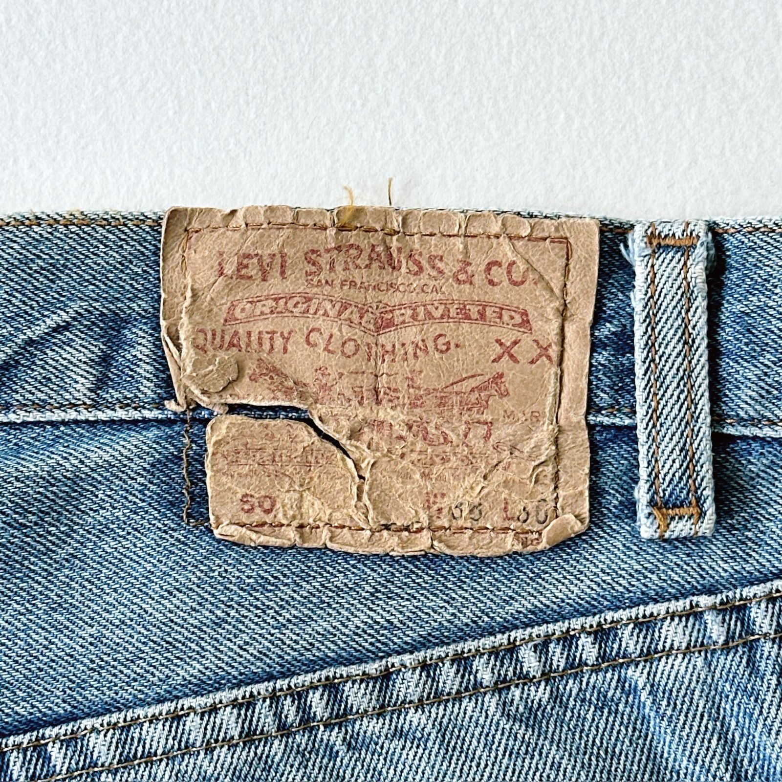 80s USA製 リーバイス501 バレンシア 刻印555 ハチマル 赤文字 Levi's