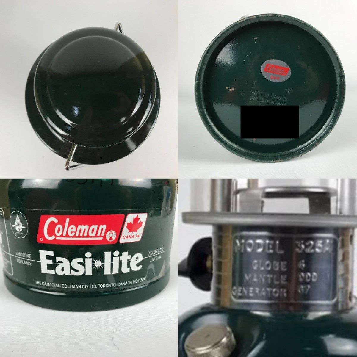 □□Coleman コールマン ガソリンランタン 87年1月製 クラムシェル