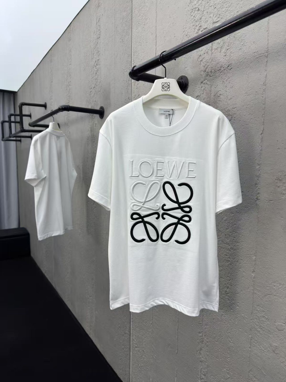 タグ付未使用 ロエベLOEWE ロングアシンメトリーデザインシャツ