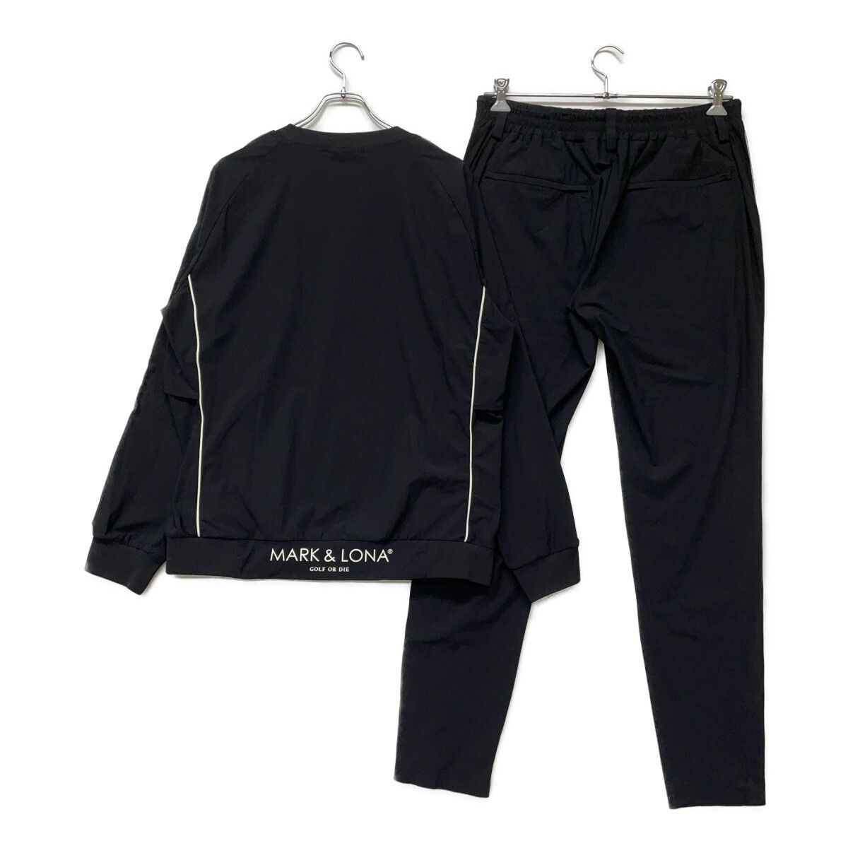 メンズ マークアンドロナ MARK-LONA セットアップ 50 LL 黒 ブラック スニードジャック×ロングパンツ