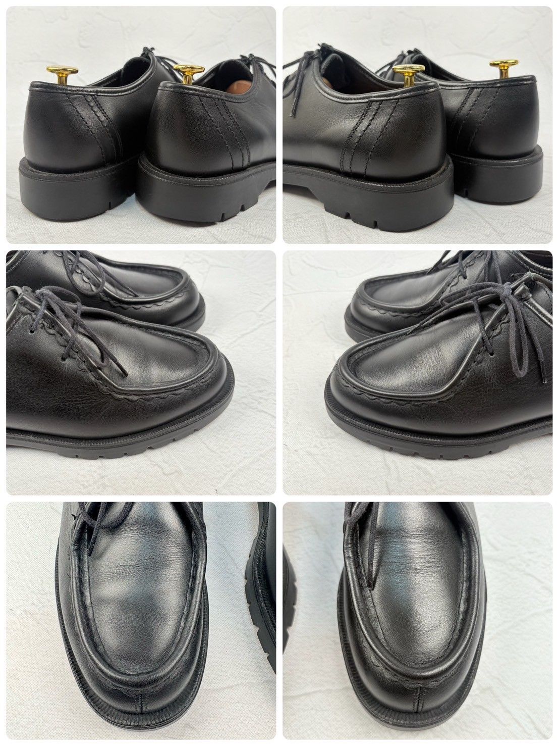 【美品】クレマン パドロール チロリアンシューズ モカシン 黒 40 革靴 軽量 美品】KLEMAN クレマン PADROR パドロール チロリアンシューズ