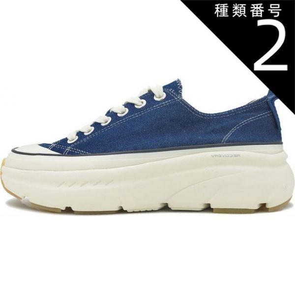種類2:DENIM/23.5(4580543991561) アキクラシック AKC0039 RECOVERT＿COTTON＿LOW RECOVERT Cotton Low