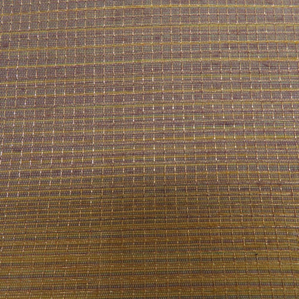 袋帯 洒落袋帯 金色x茶色x紫色 ぼかし 金糸 正絹 仕立て上がり 着物