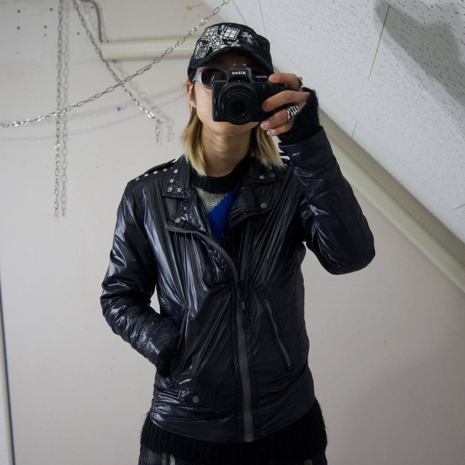 Diesel Studs Custom Nylon Riders Jacket ディーゼル スタッズ
