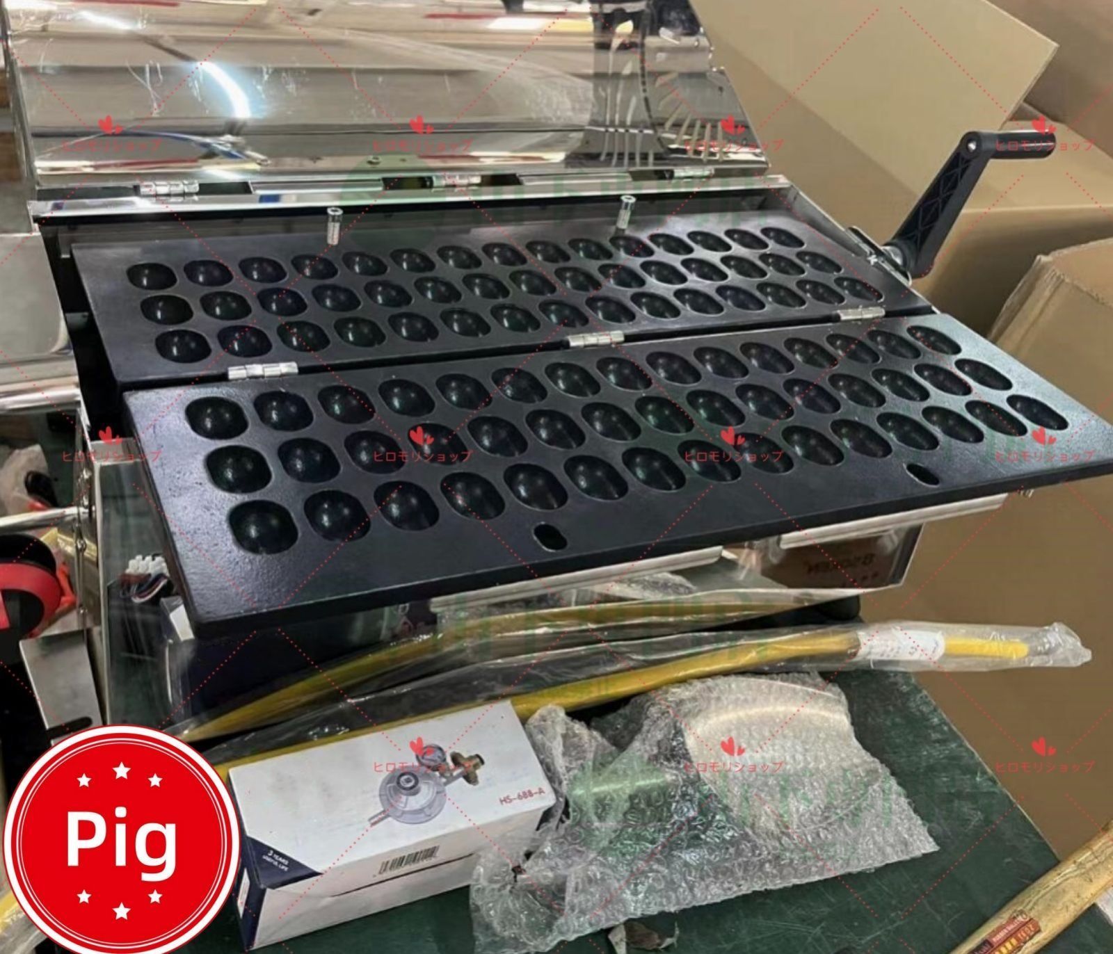 業務用ベビーカステラ機 ガス式 45穴 【即日発送】 ベビーカステラ機 4