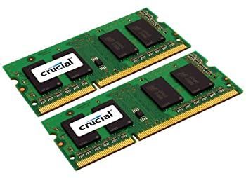 【中古】【輸入品・未使用】Crucial [Micron純正] ノートPC用増設メモリ 8GB Kit (4GBx2) DDR3-1333 (PC3-10600) CL9 SODIMM 204pin CT2KIT51264BF1339