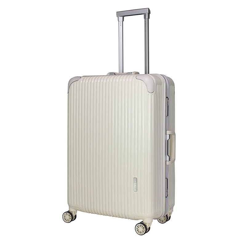 シフレ ハードフレームケース 双輪キャスター搭載 大型 Lサイズ 付き 1126-L ホワイト 1