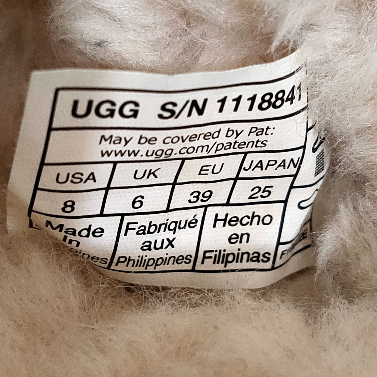 UGG(アグ) シューズ 25 レディース - 1118841 ライトグレー×アイボリー ムートン