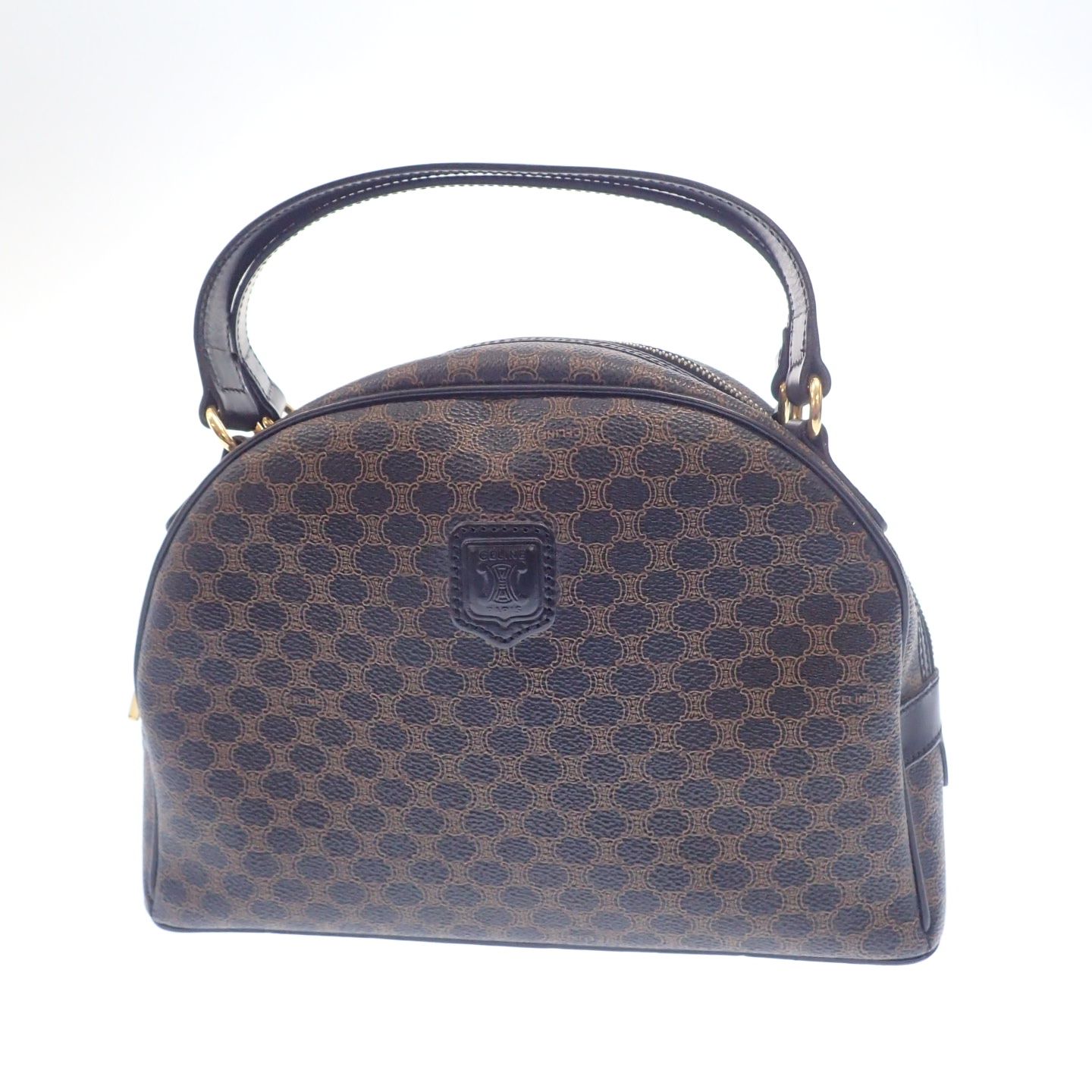 セリーヌ マカダム ハンドバッグ ヴィンテージ CELINE【AFE5】 - メルカリ