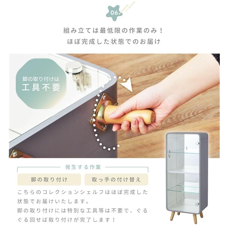 パレットライフ コレクションケース フィギュアケース 紫 4段 Amazon