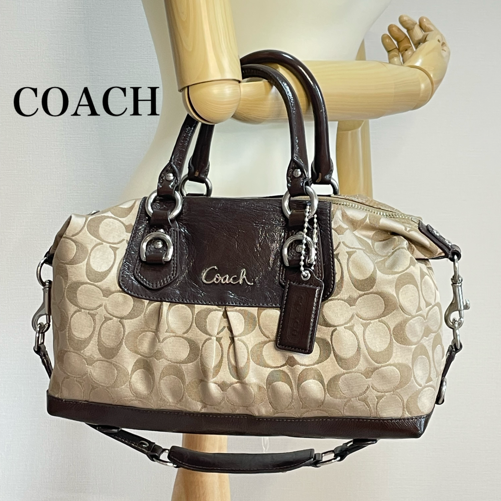 再再再..販 □美品□ COACH コーチ シグネチャー レザー 2way