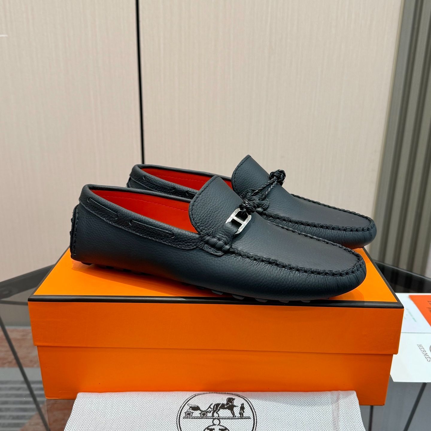 HERMES エルメス クラシック メンズ ローファー11