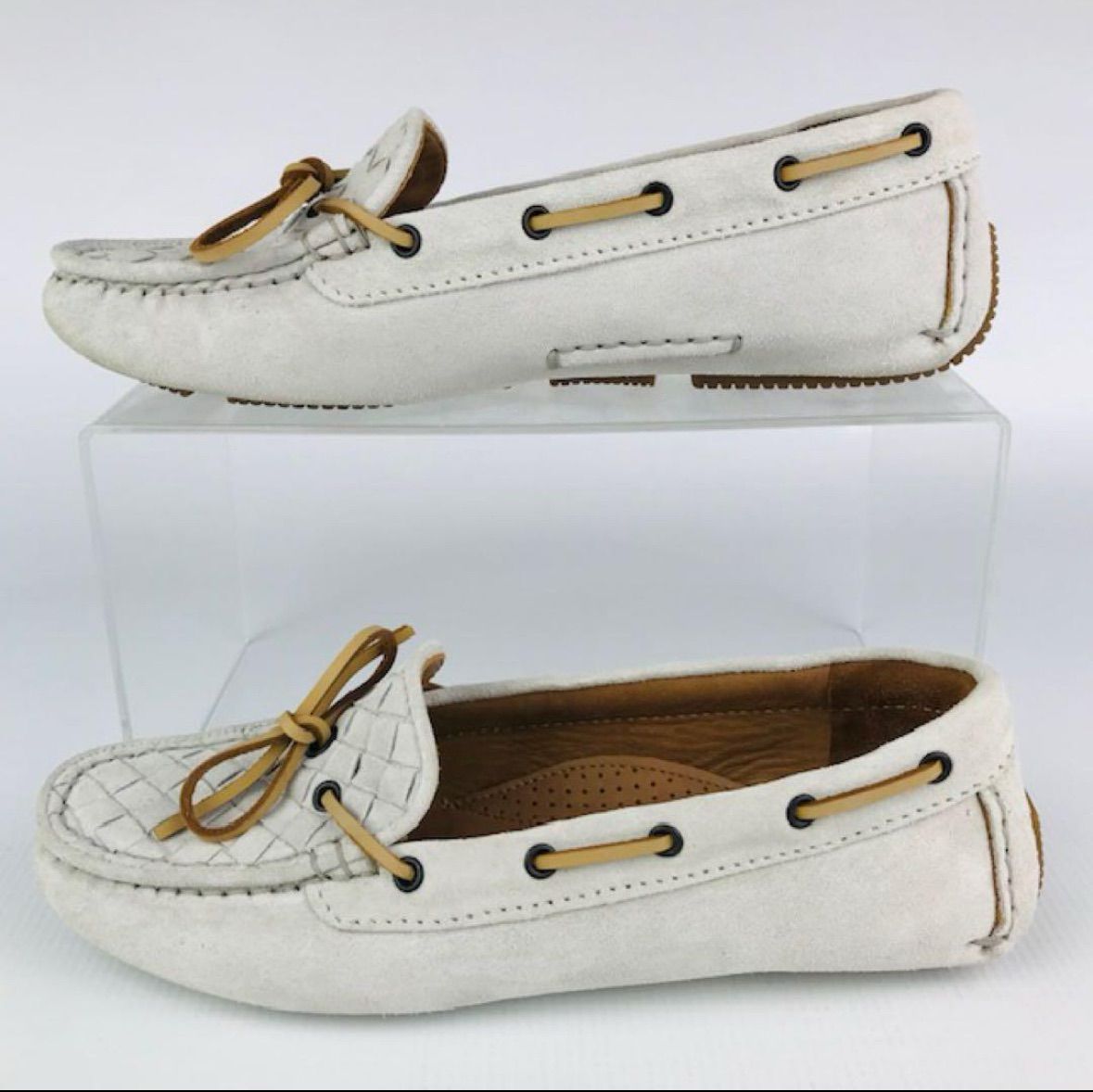 BOTTEGA VENETA ボッテガヴェネタ モカシン イントレチャート BOTTEGA VENETA・ボッテガヴェネタ☆レディース スエードレザー