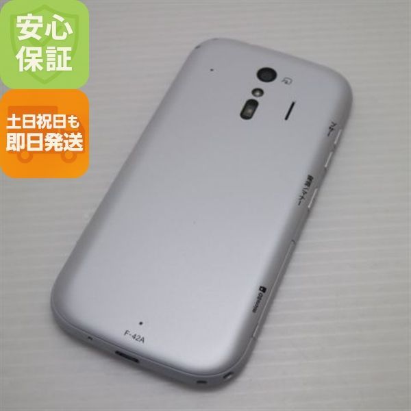 富士通 - 新品同様 F-42A らくらくスマートフォン ホワイト M333 新品同様 F-42A らくらくスマートフォン ホワイト 即日発送