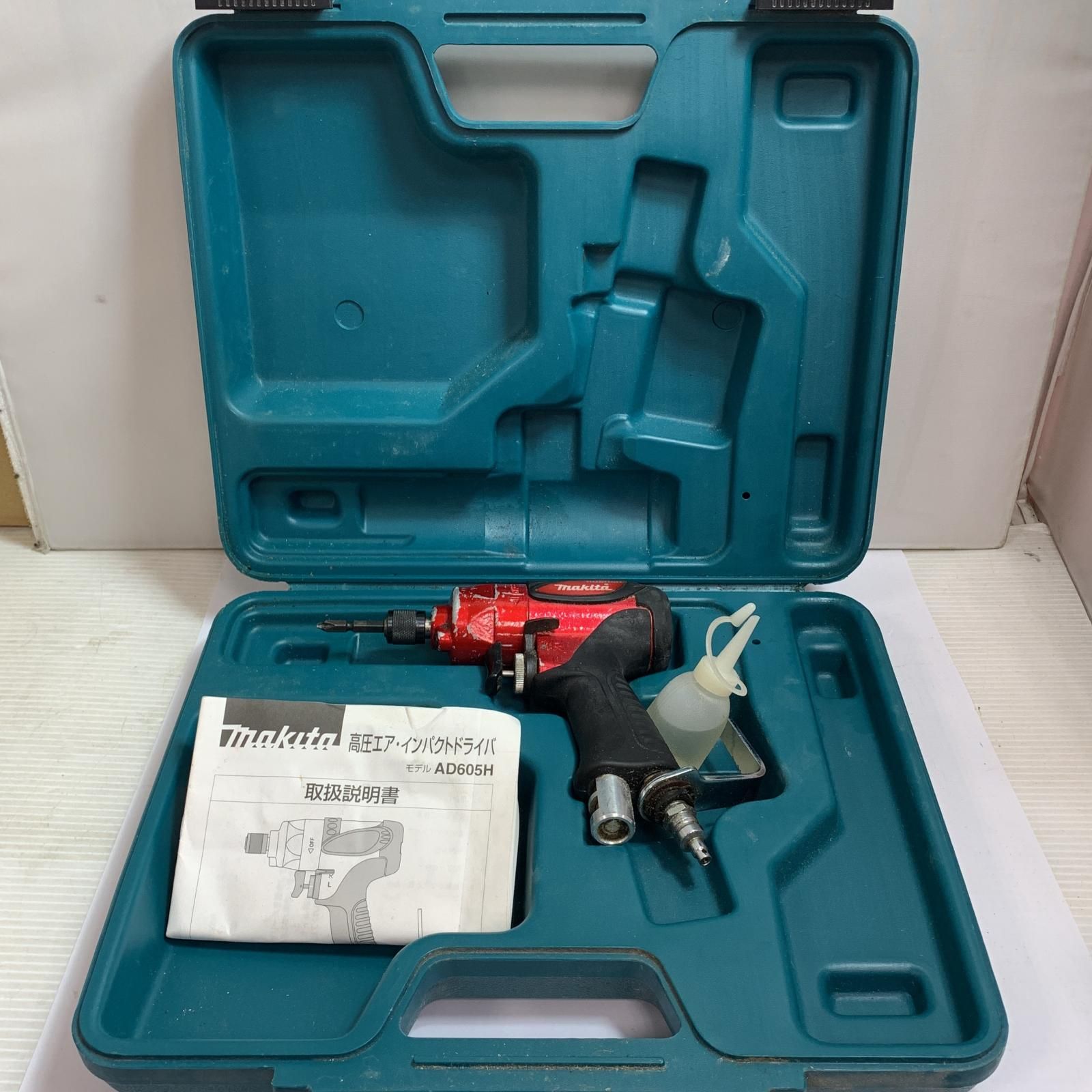 ♭♭MAKITA マキタ 高圧エアインパクトドライバ ケース付 AD605H レッド