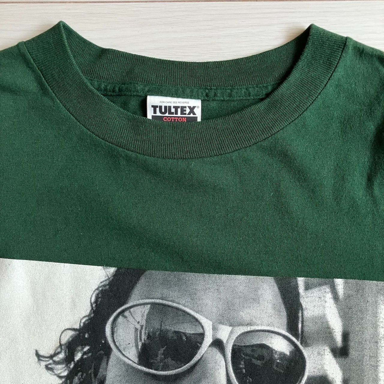 bush TULTEX ダークグリーン Tシャツ Lサイズテテ