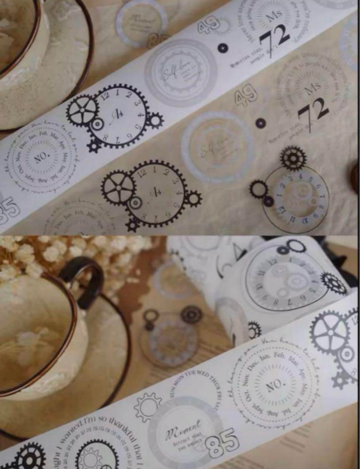 PET 5.5cm×6m 时光游轮 海外マスキングテープ