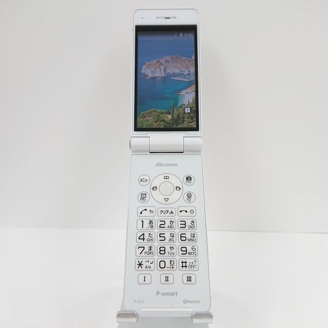 P-smart ケータイ P-01J docomo ホワイト 送料無料 本体 c06883