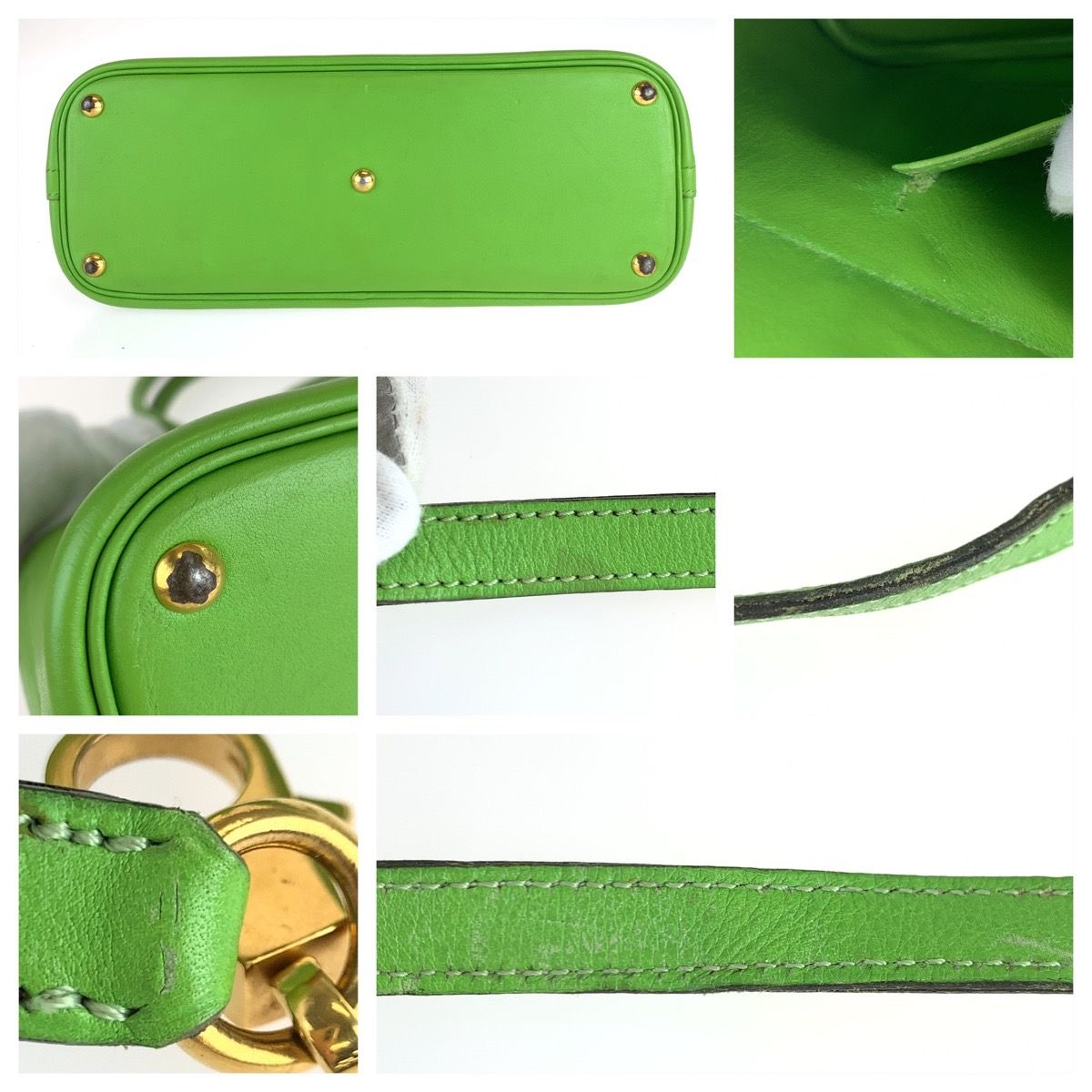 HERMES エルメス ボリード27 アップルグリーン 緑 ゴールド金具 ヴォー 