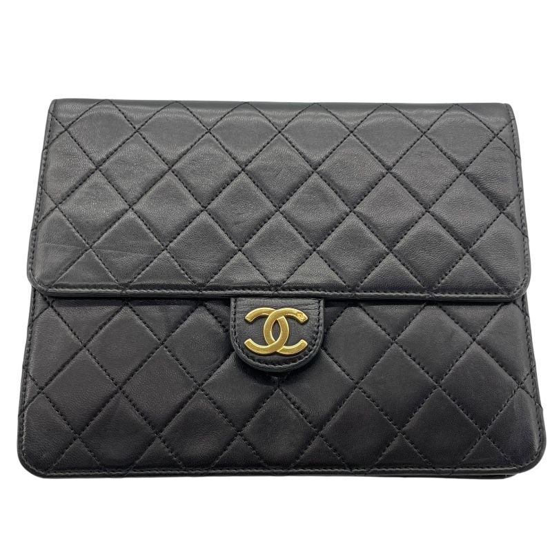 【極美品】CHANEL 　マトラッセ　チェーンショルダー　プッシュロック　黒 楽天市場】【中古】CHANEL シャネル マトラッセ プッシュロック