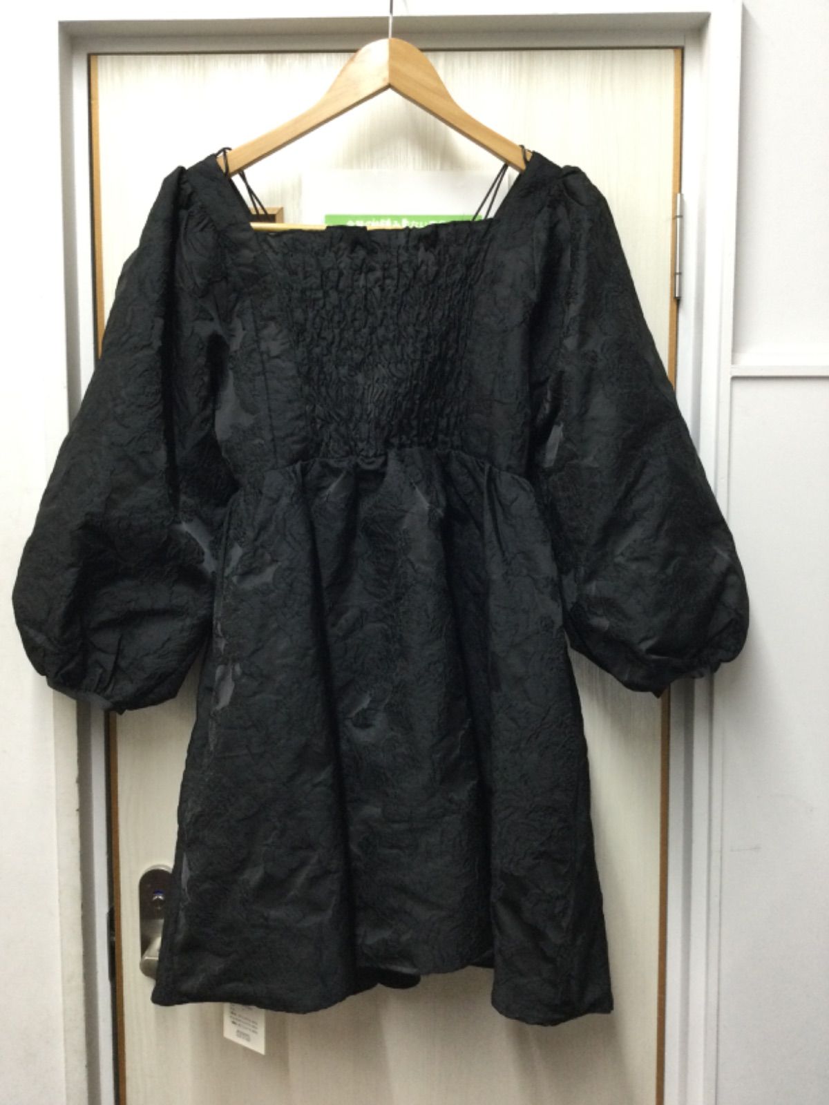 美品 BIBIY 長袖ワンピース B21-OP051BKF ブラック サイズFREE