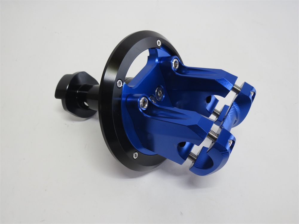 PCX/PCX e:HEV/PCX 125 160 JK05 JK06 KF47 2021 2022 CNC アルミ ハンドルポスト 青