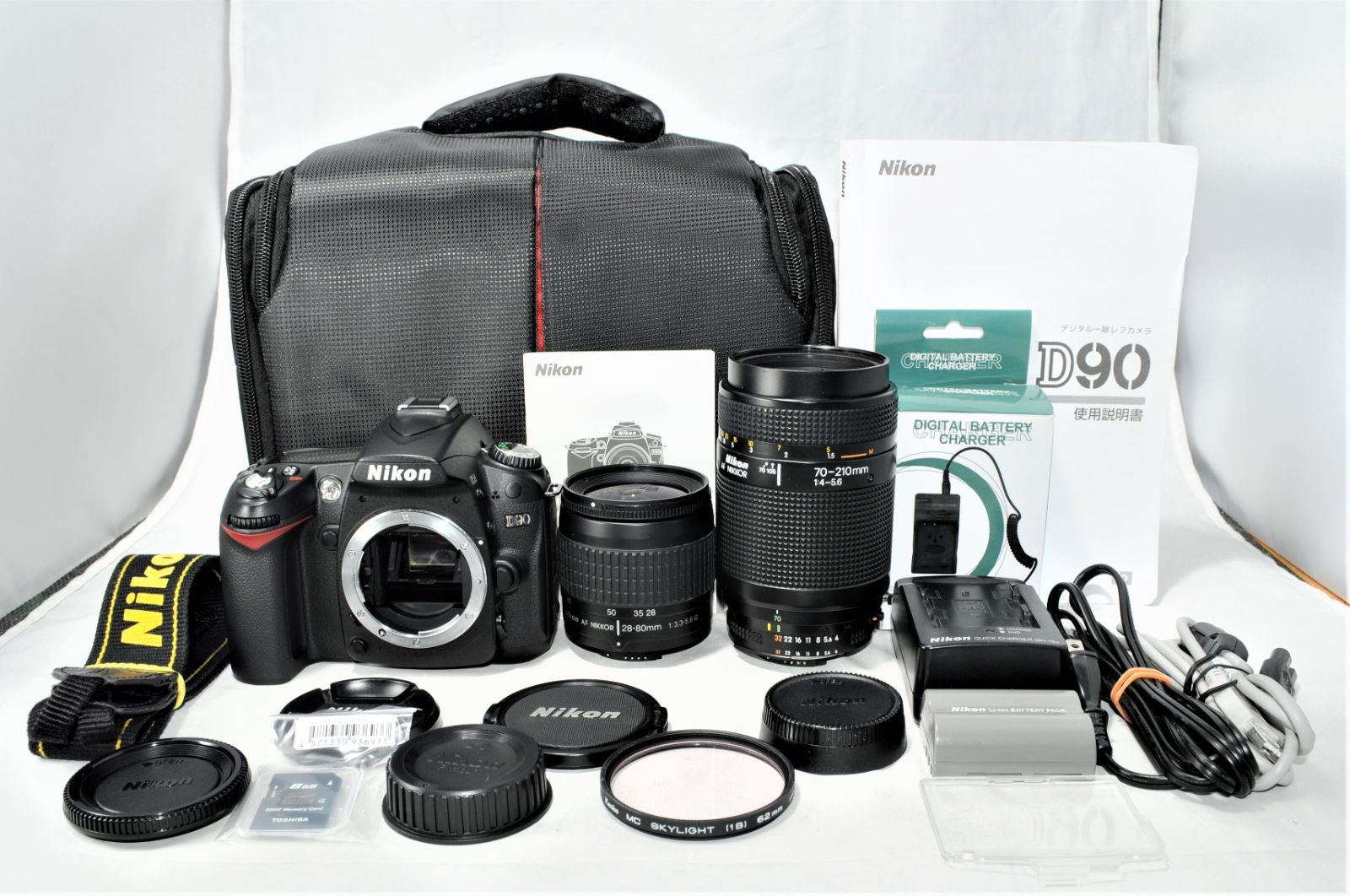 14,400円Nikon D90 カメラ本体 + レンズのセット