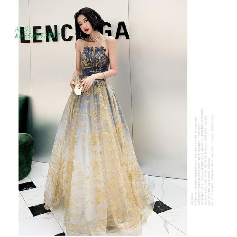 ウエディングドレス パーティードレス 10代 20代 30代40代 ワンピース 演奏会 披露宴 結婚式 キャバドドレス ロングドレス おしゃれ 二次会 舞台衣装 kni5a952827