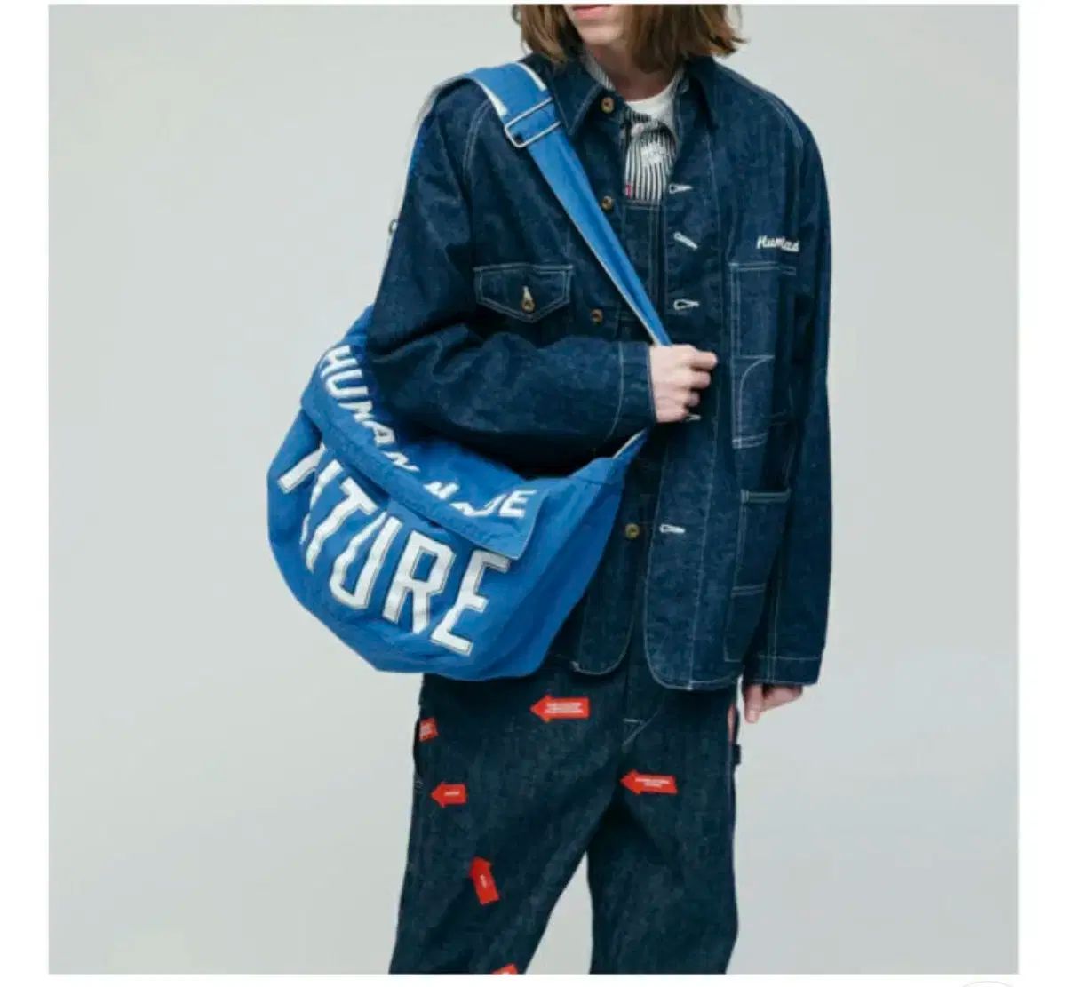 HUMAN MADE(ヒューマンメイド) メールバック ラージ ブルー HUMAN MADE