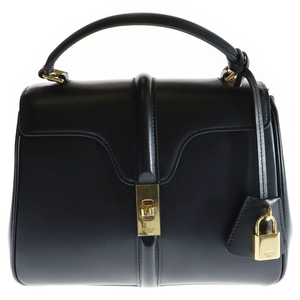 CELINE (セリーヌ) セーズ 16 スモール ブラック レザー 2WAY