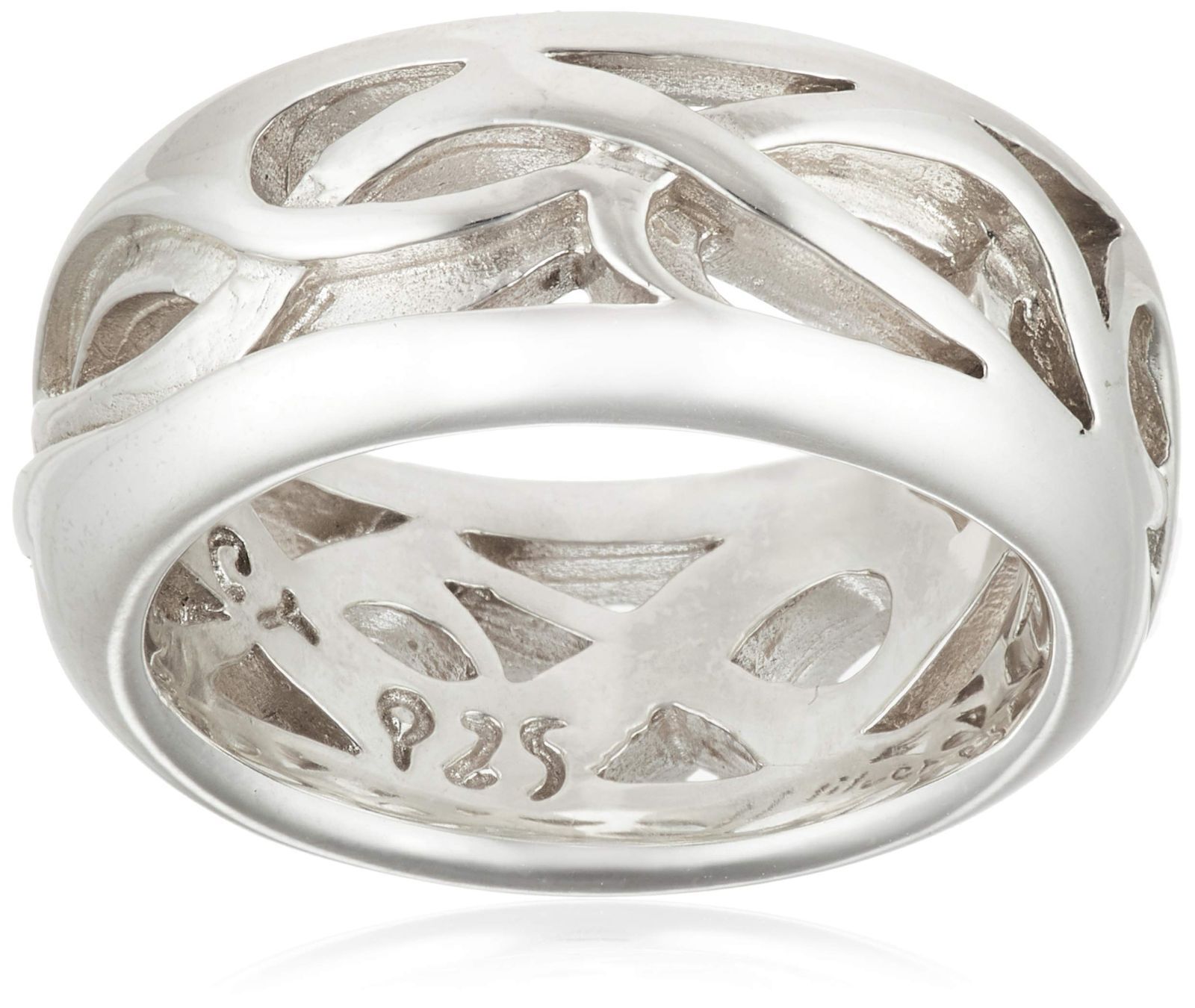 人気アイテムお得に購入！ 新着商品 STYLE アラベスク 透かし彫り メンズシルバーリング フリースタイル ホワイト FSR559-W 日本サイズ15号 一覧爆安！