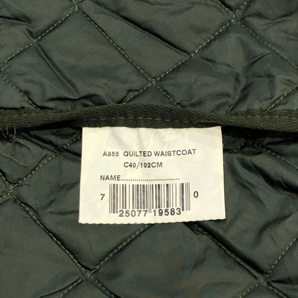 00年代 イングランド製 Barbour バブアー A855 QUILTED