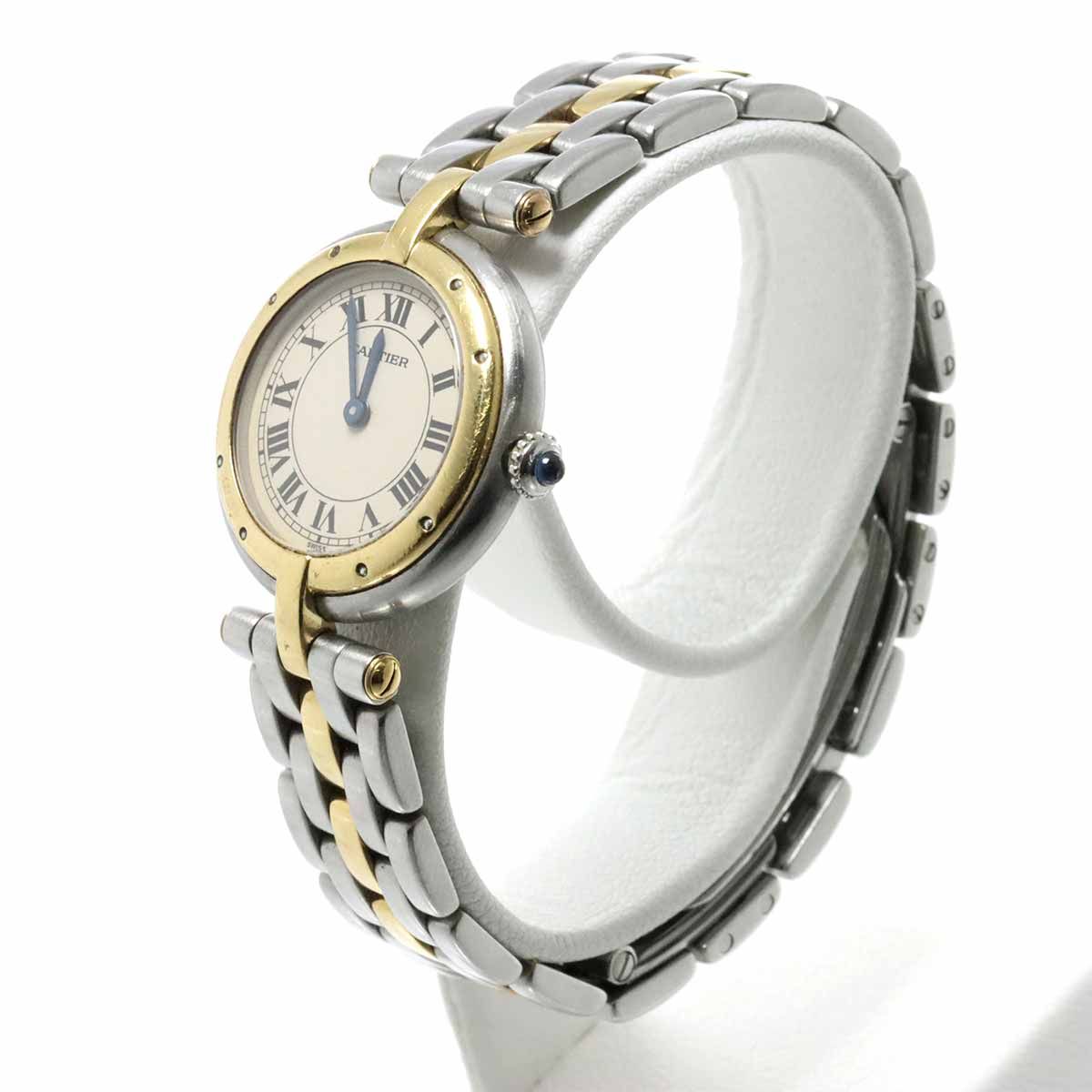 カルティエ マストタンク LM 590005 クォーツ SV925 革 飛びローマン