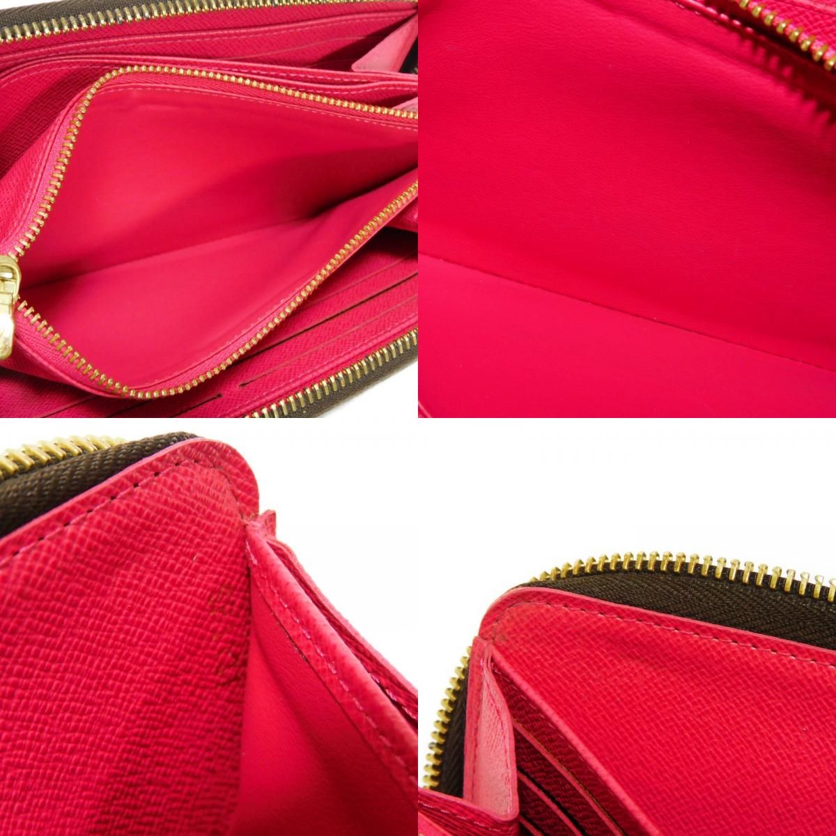 LOUIS VUITTON ルイ・ヴィトン ジッピーウォレット マロン フューシャ 