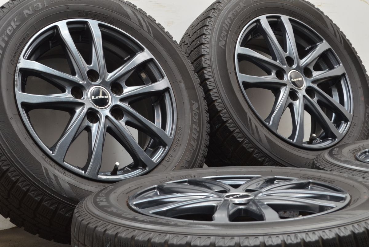 ノア ヴォクシーなどに LEBEN 15in 6J 53 PCD114.3 ノーストレック N3i 195 65R15 エスクァイア ステップワゴン プレマシー アクセラ