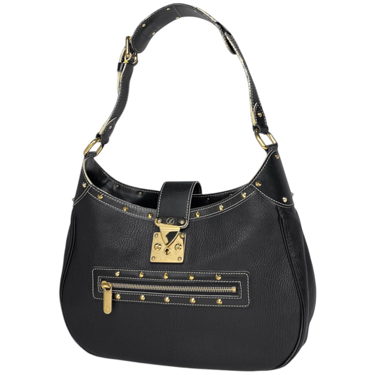 ルイ・ヴィトン Louis Vuitton アフリオラン ハンドバッグ スタッズ 