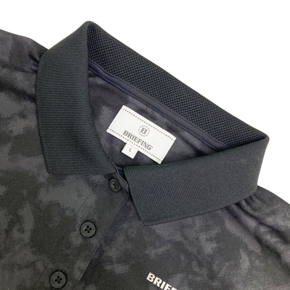 サイズ L BRIEFING GOLF ブリーフィング 半袖ワンピース カモフラ柄 ブラック系 240101530565 ゴルフウェア レディース ストスト WHITEMONARCHHOTEL_COM