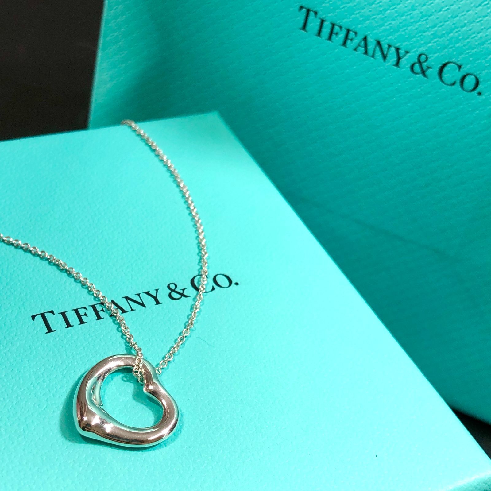 TIFFANY&Co. ティファニー オープンハート ネックレス ペンダント