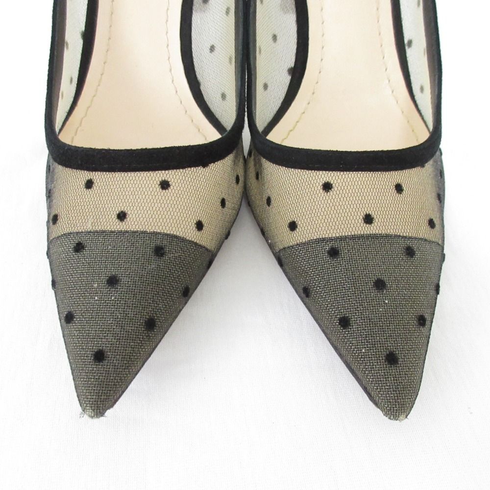 Dior ディオール　パンプス　レース　ドット 良品 Christian Dior クリスチャンディオール レースドット